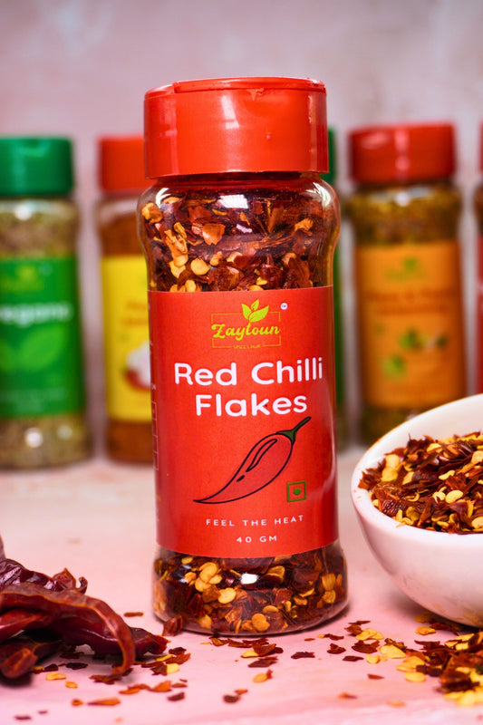 Chilli flakes | Crushed dried red chillies | Pack of 2 (40 g x 2)