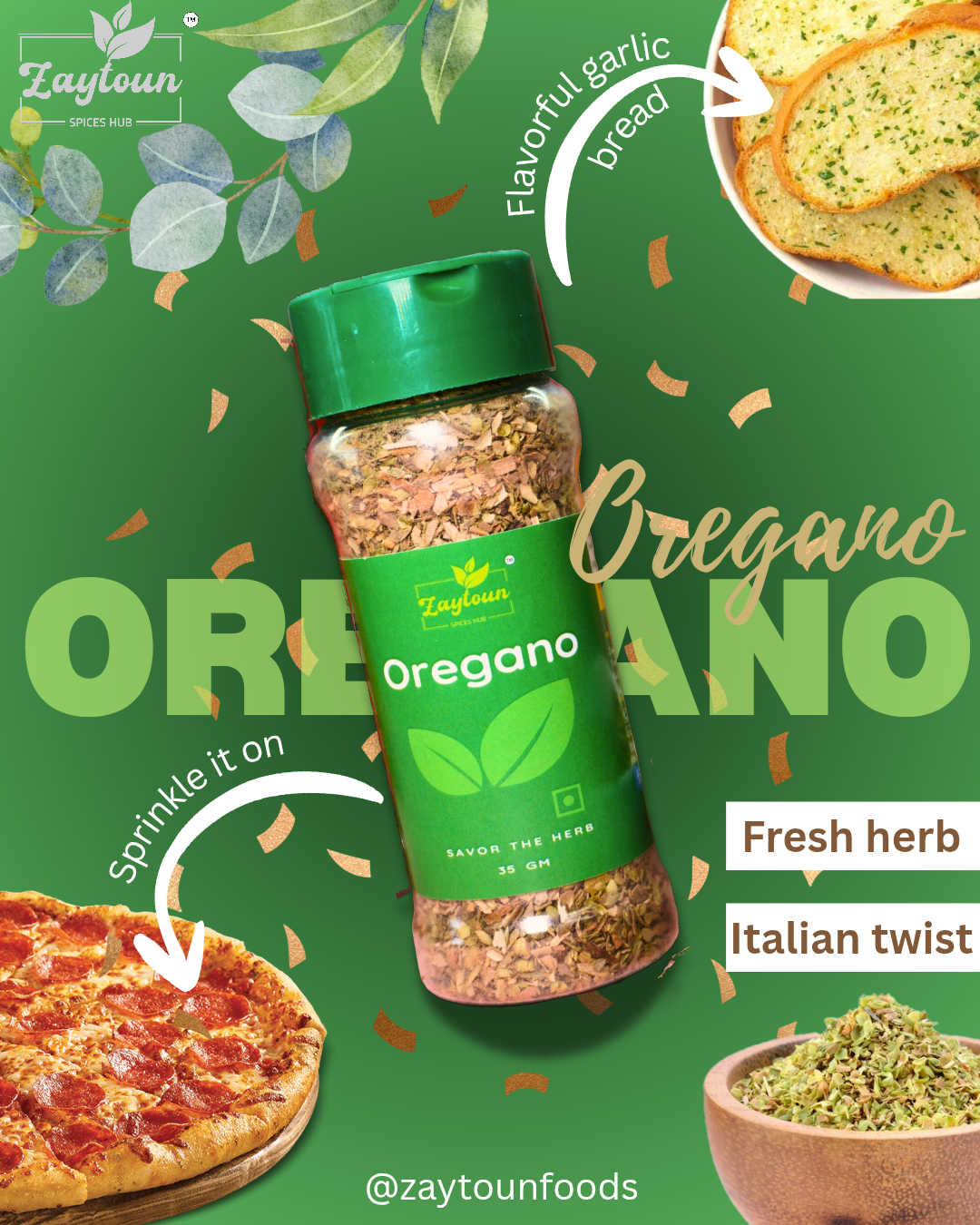 Premium Turkish Oregano | dried oregano used for pizza, garlic bread, etc | Pack of 2(35 g x 2)