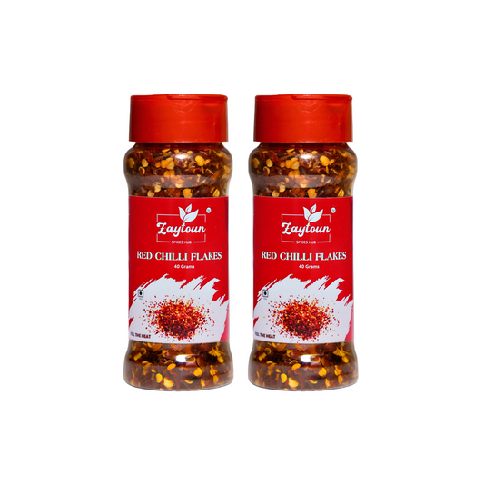 Chilli flakes | Crushed dried red chillies | Pack of 2 (40 g x 2)