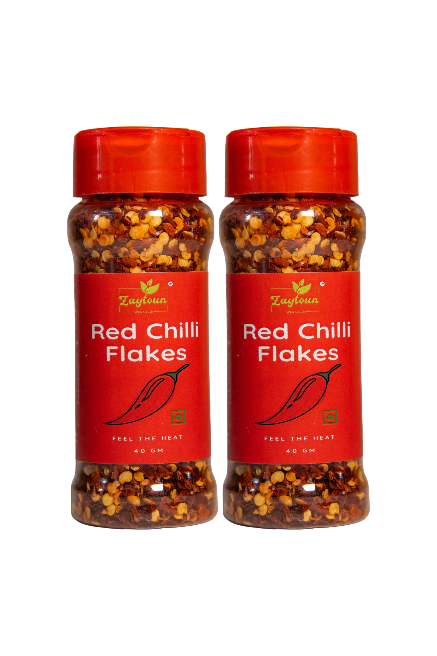 Chilli flakes | Crushed dried red chillies | Pack of 2 (40 g x 2)
