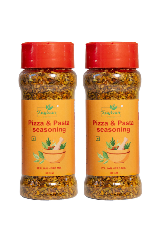 Pizza Pasta Seasoning | Italian Herbs Mix | Multipurpose seasoning | Pack of 2(60 g x 2)